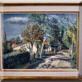 A02. Impressionist landscape oil painting on canvas by Constantin (Kostia) Terechkovitch.  